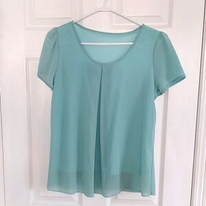 Elegant Aqua Women's Top